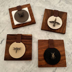 Servilletero Raccolto Drilo Crema con herraje Libélula