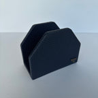 Servilletero Abanico Drilo Azul Rey con herraje Hexágono