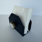 Servilletero Abanico Drilo Azul Rey con herraje Hexágono