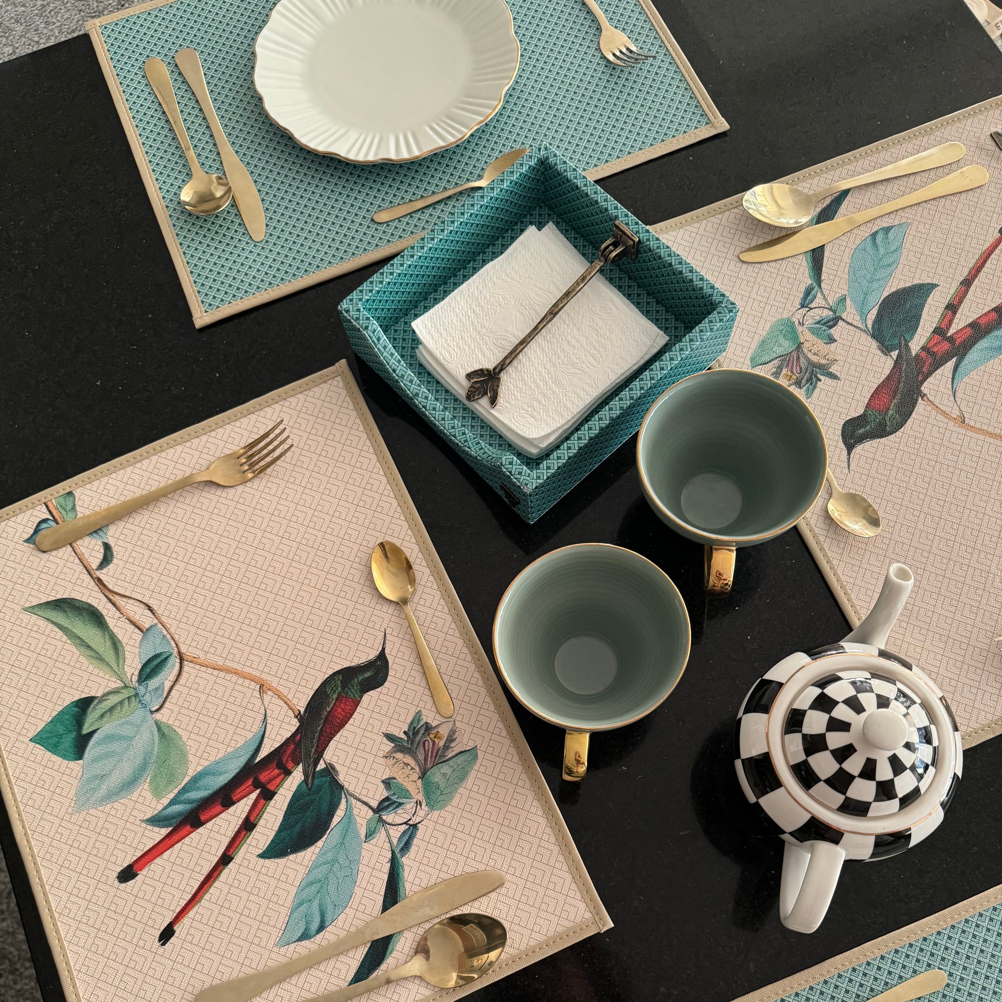 Charola para Servilletas Infinito con Rama Otoño