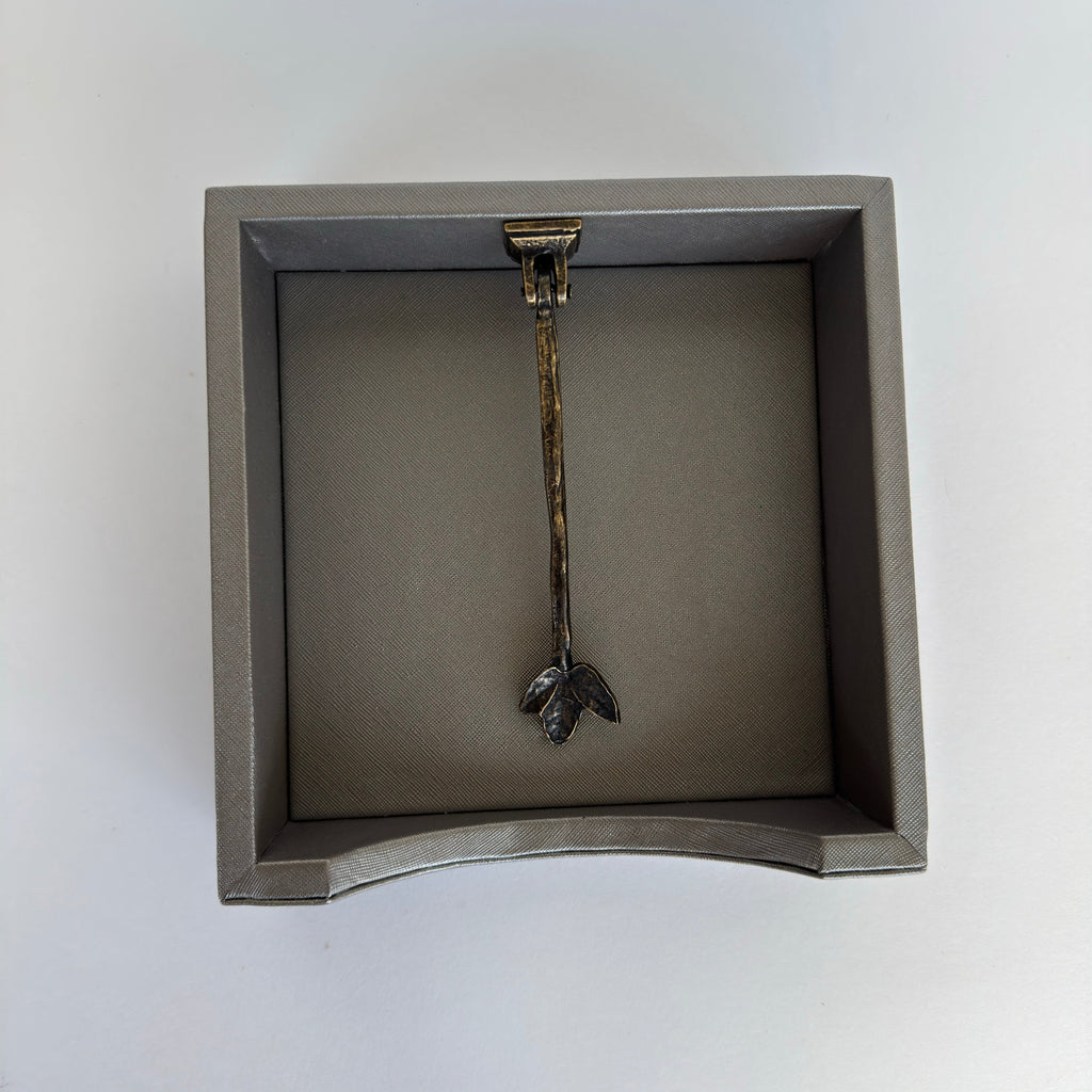 Charola para Servilletas Drilo Plomo con Rama Otoño