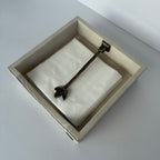 Charola para Servilletas Drilo Crema con Rama Otoño