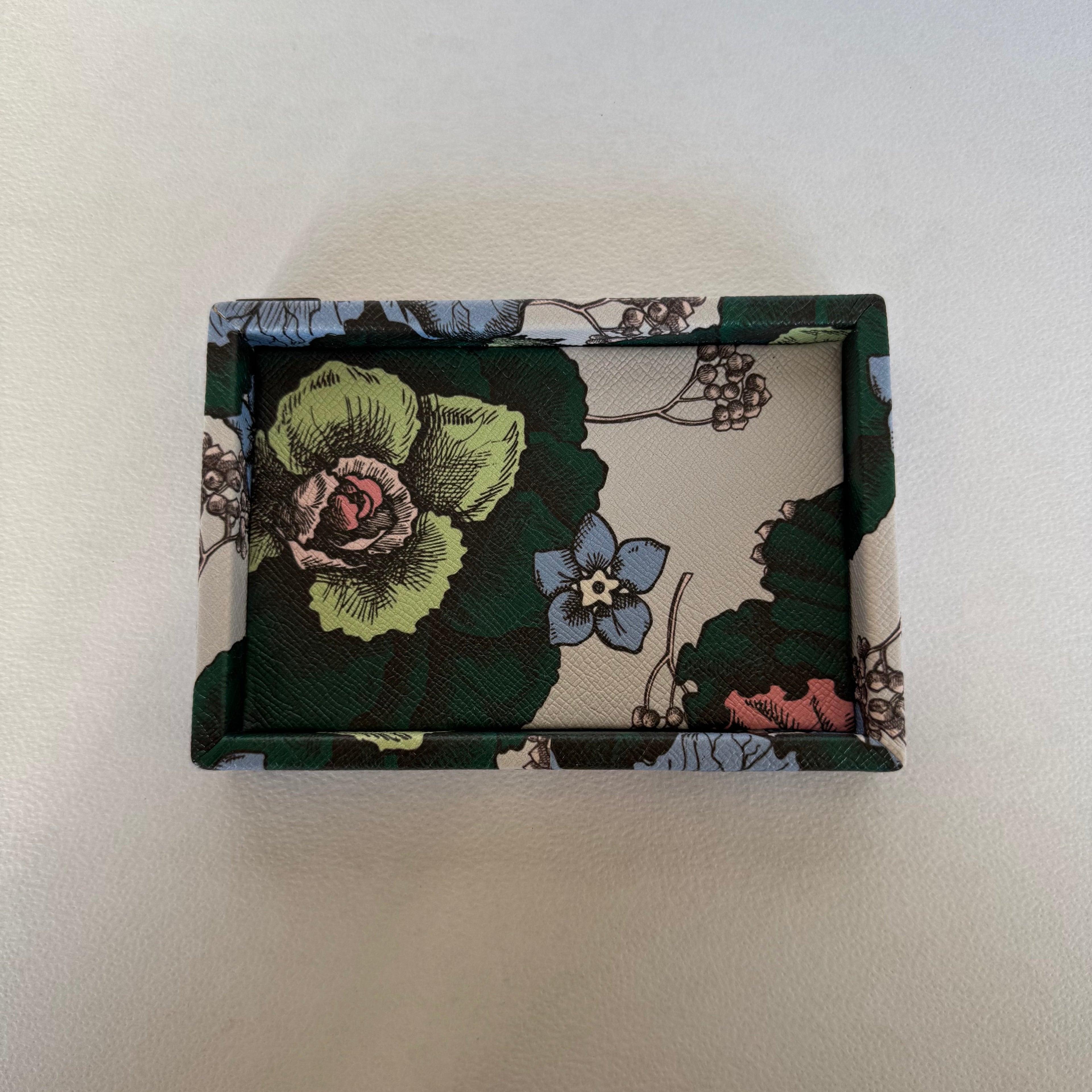 Charola Diseño Flores Café