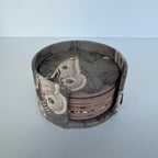 Set 6 Portavasos con estuche Capullo