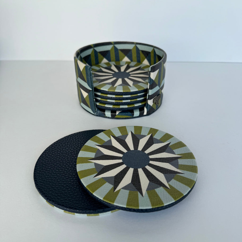 Set 6 Portavasos con estuche Anís