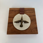 Servilletero Raccolto Drilo Crema con herraje Colibrí