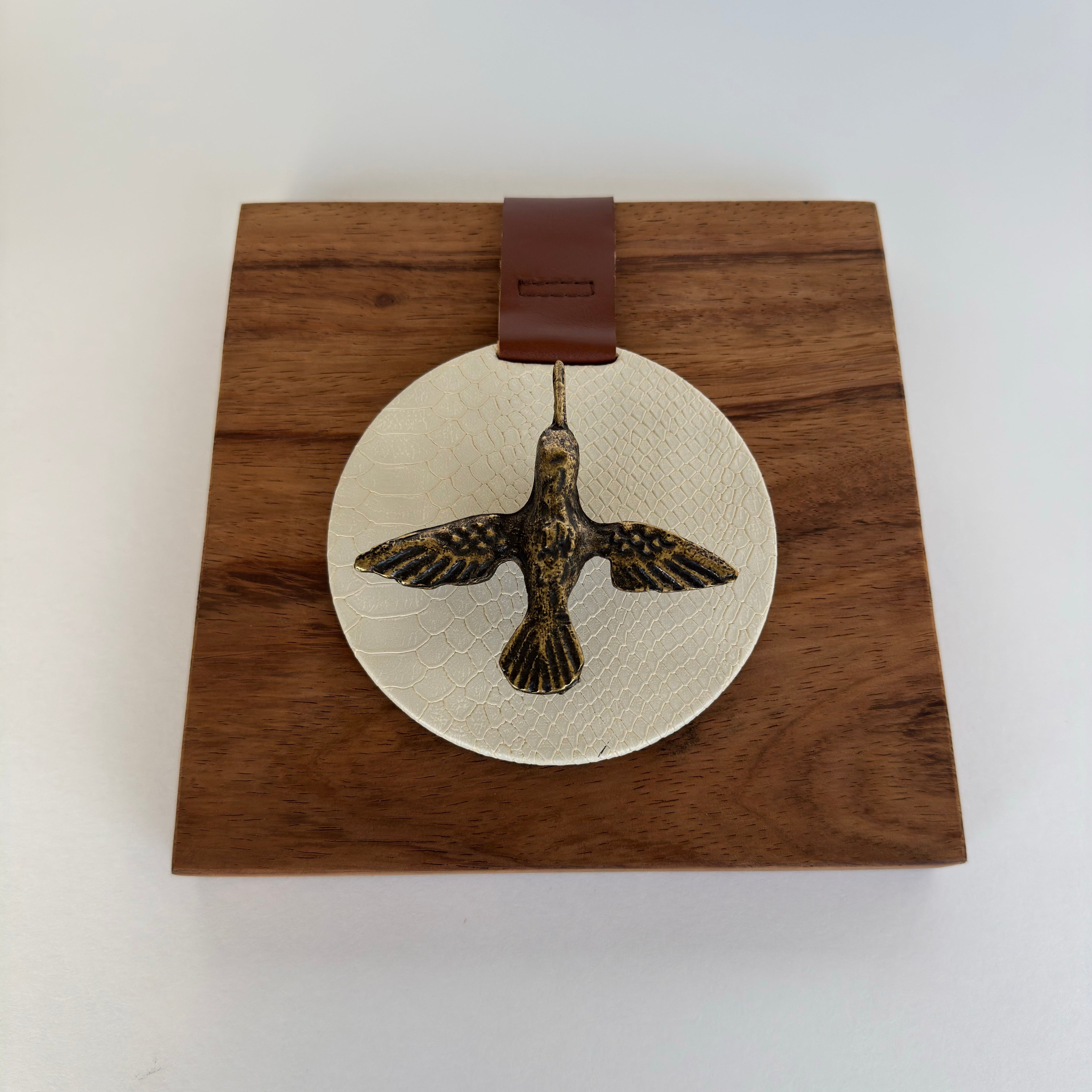 Servilletero Raccolto Drilo Crema con herraje Colibrí