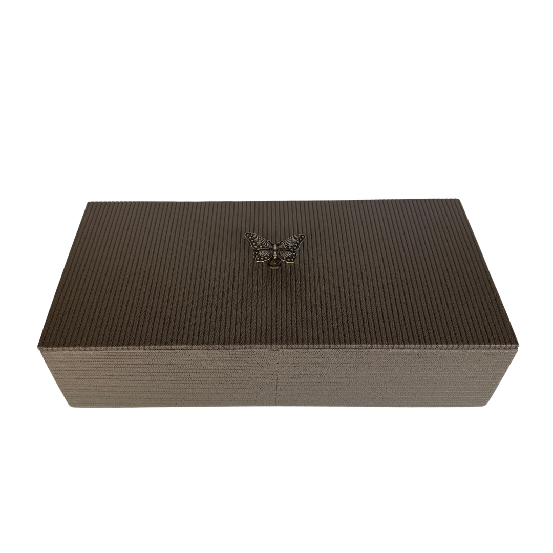 Caja Ortiga Drilo Arena con Herraje de Mariposa