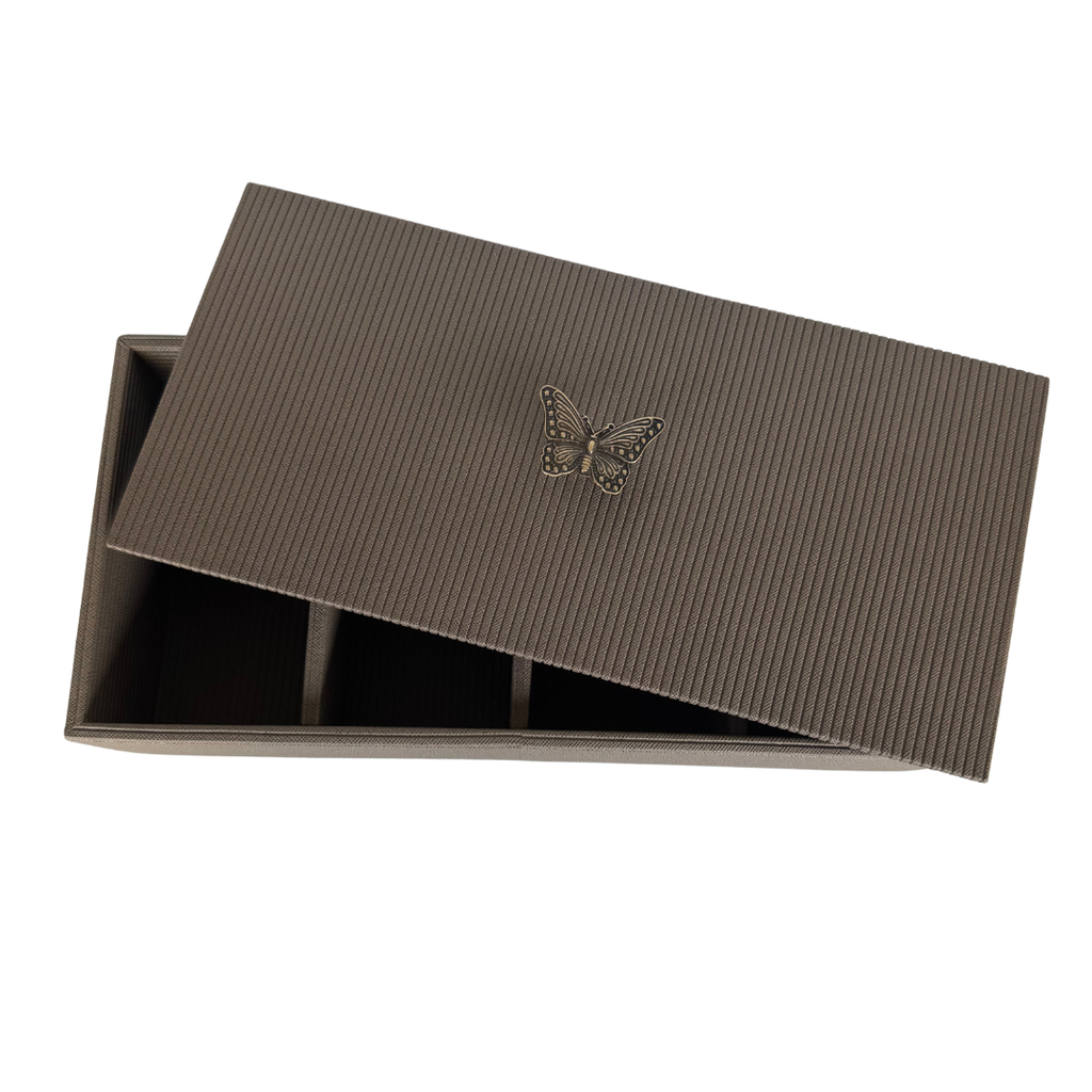 Caja Ortiga Drilo Arena con Herraje de Mariposa