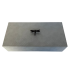 Caja Ortiga  Drilo crema con Herraje de Libélula