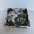 Charola Diseño Flores Café