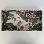 Charola Diseño Flores Café