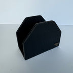 Servilletero Abanico Drilo Negro con herraje Alga