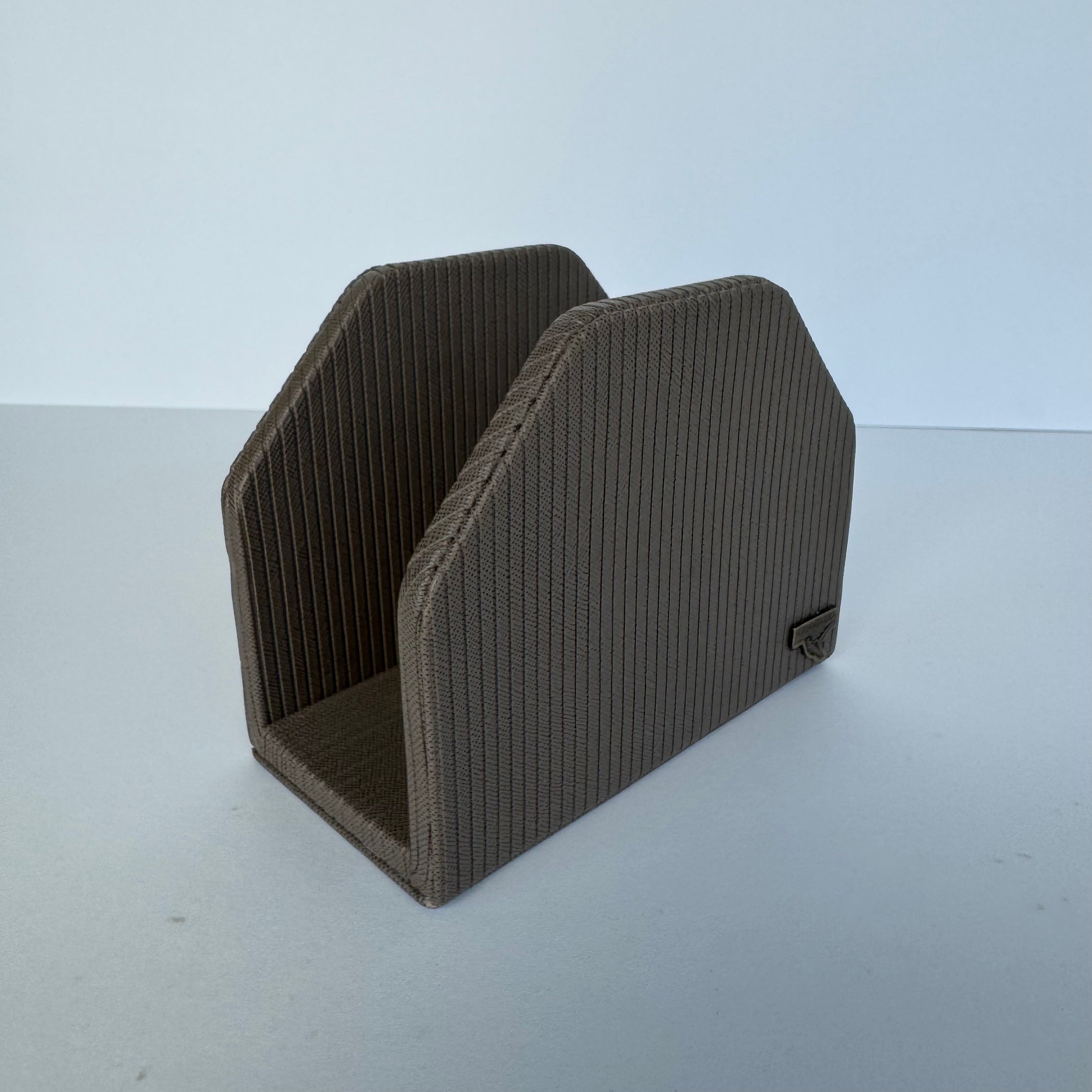 Servilletero Abanico Drilo Arena con herraje Mariposa