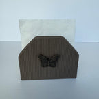 Servilletero Abanico Drilo Arena con herraje Mariposa