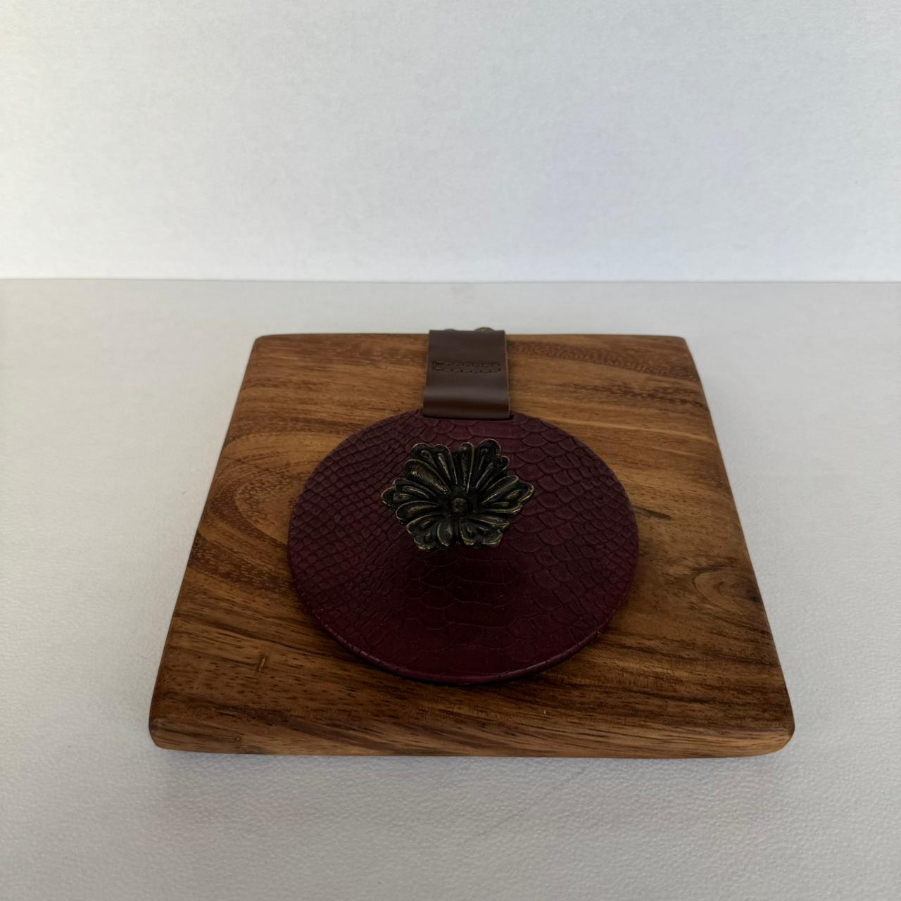 Servilletero Raccolto Drilo Vino con herraje Flor